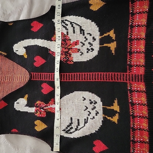 Vintage Womens Country Goose Pull Over Sweater Vest Sz L - Picture 4 of 5